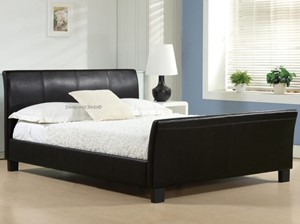 Black Winchester Sleigh Bed