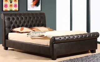 Joseph Sooma Black Leather Bed