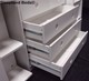 Solid Wood White Mid Sleeper With Chest Of Drawers